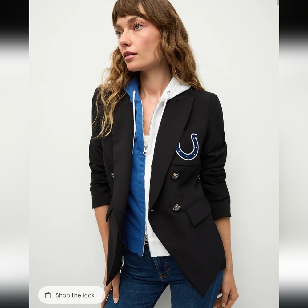 NEW Veronica Beard+ NFL Indianapolis Colts Dickey Jacket Sz 14 ( No Hoody) - Picture 5 of 5